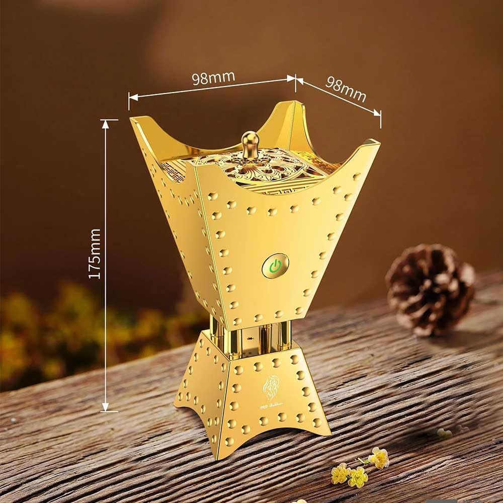 Mabkhara/ Bakhoor Arabic Electric Incense Oud Burner + Quran Muslim Speaker Remote and App Control