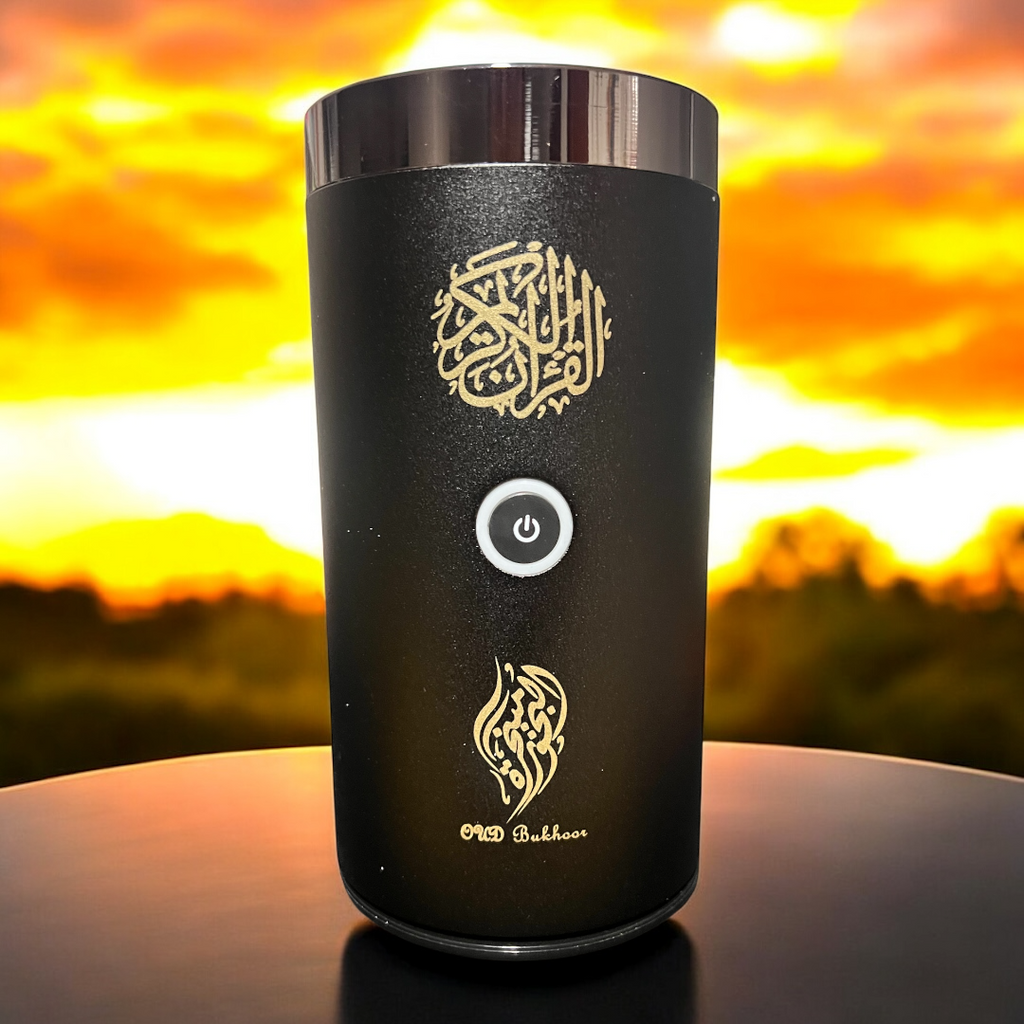 Mabkhara/ Bakhoor Incense Burner Electric Diffuser with Full Holy Quran + Bluetooth Speaker