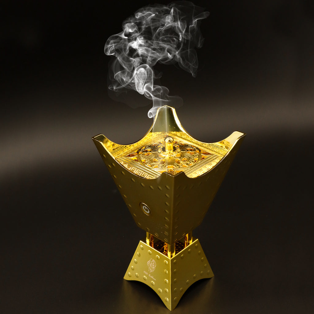 Mabkhara/ Bakhoor Arabic Electric Incense Oud Burner + Quran Muslim Speaker Remote and App Control